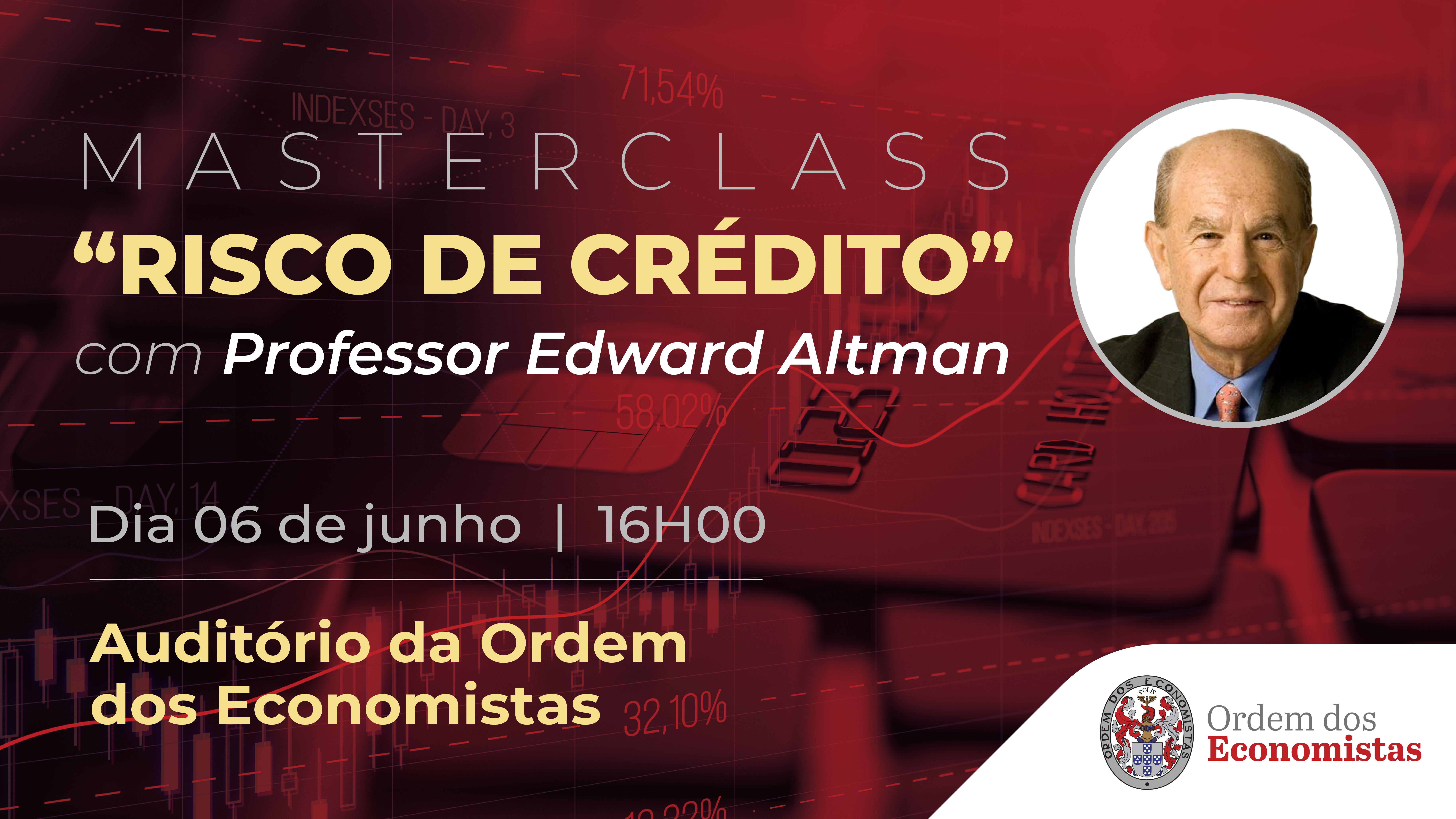 Cartaz Masterclass Porf. Edward Altman